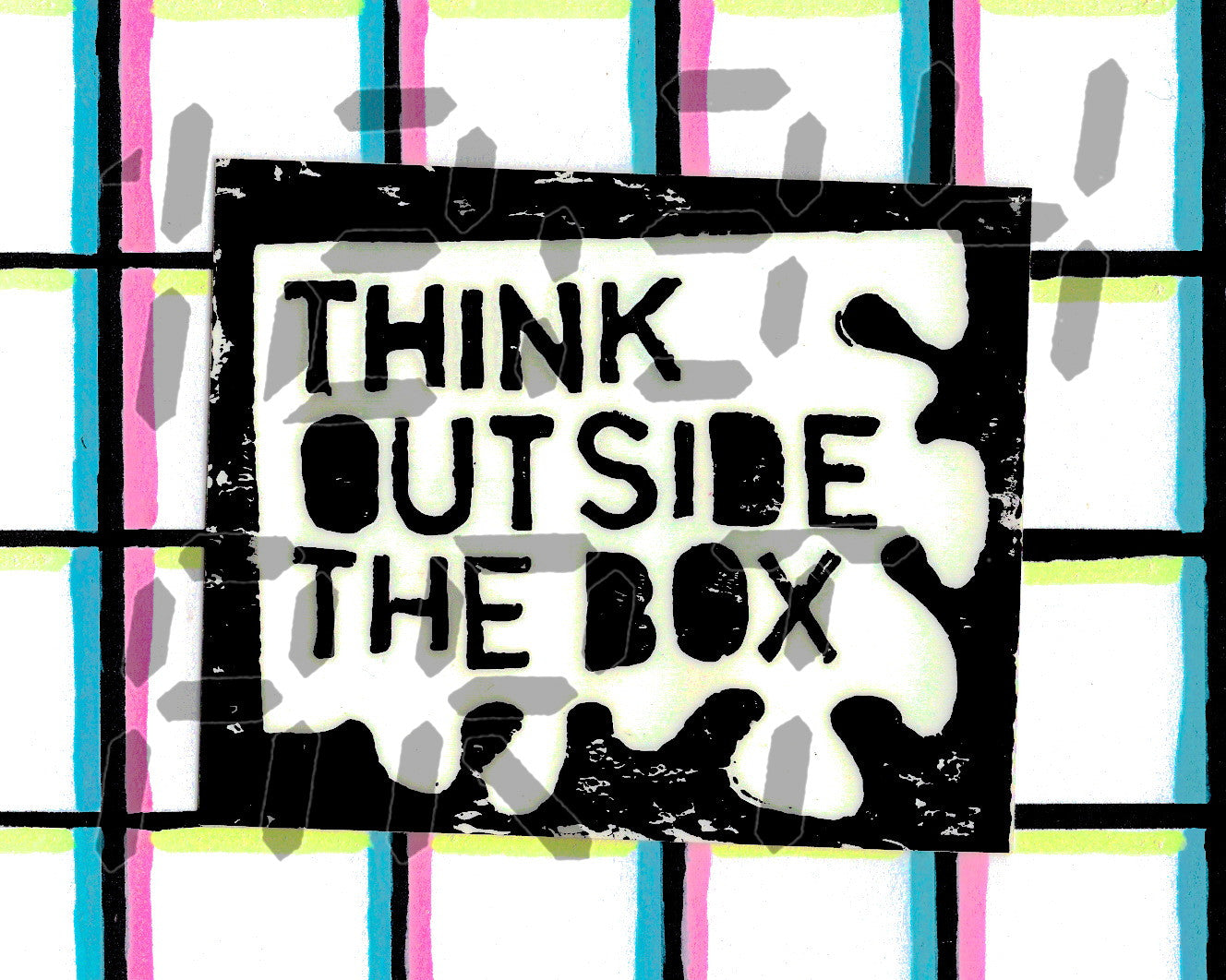 Think Outside the Box sticker