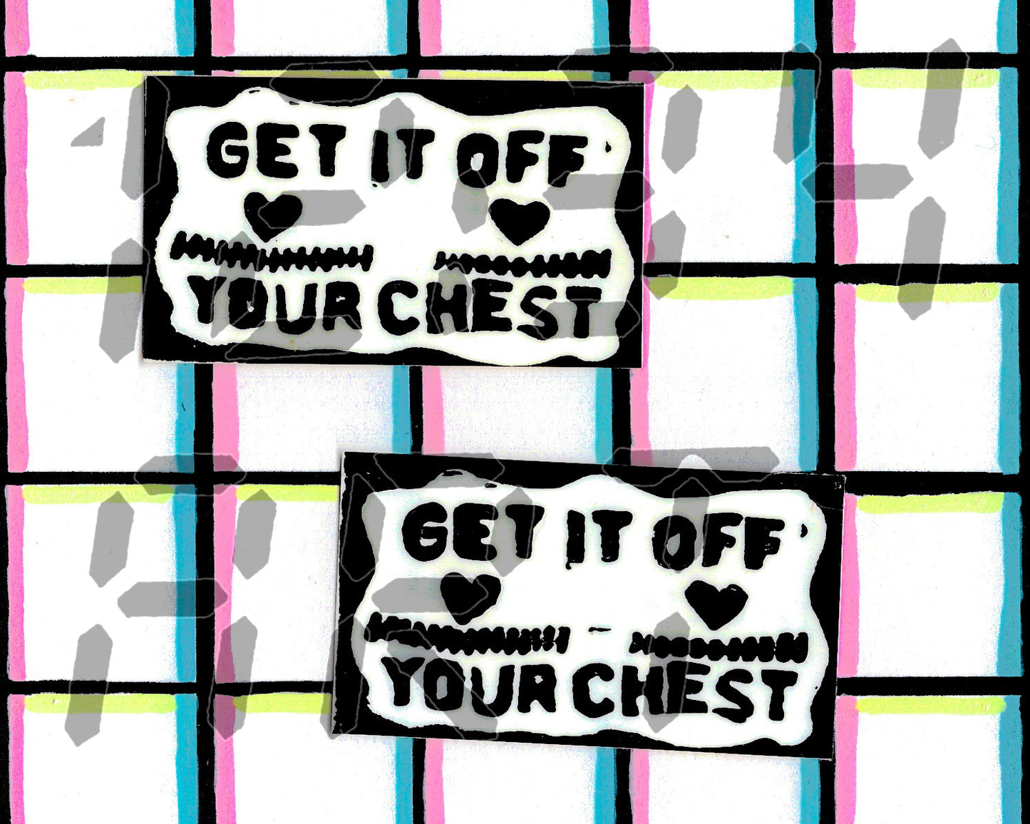 Get It Off Your Chest sticker