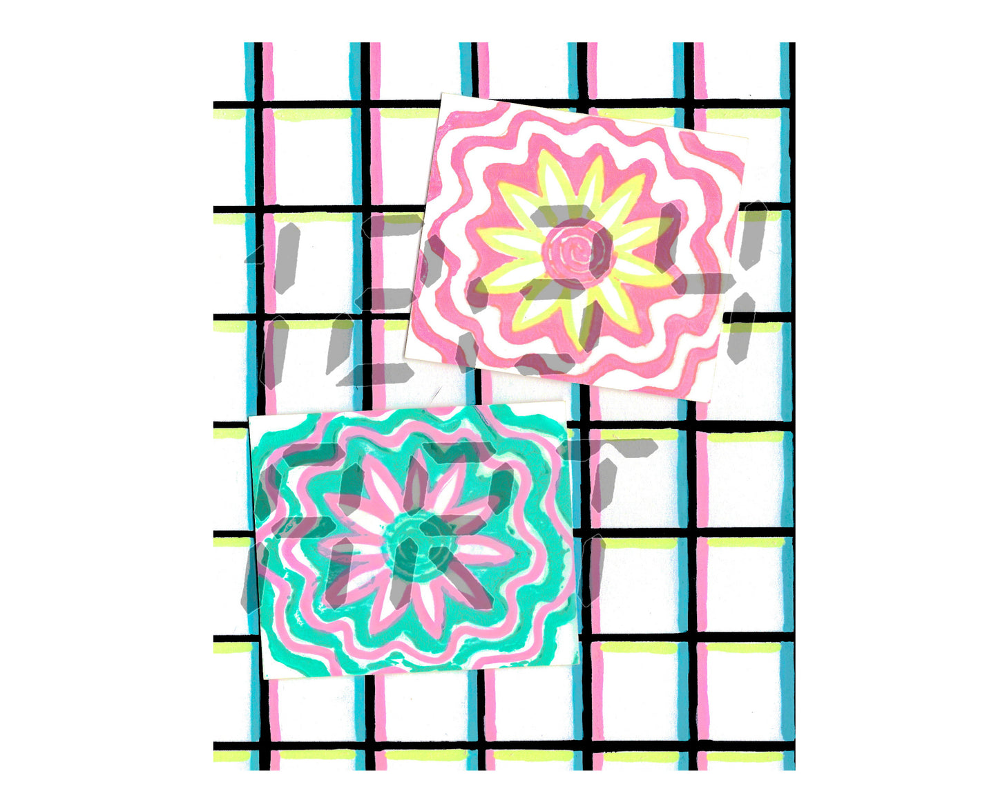 Flower sticker